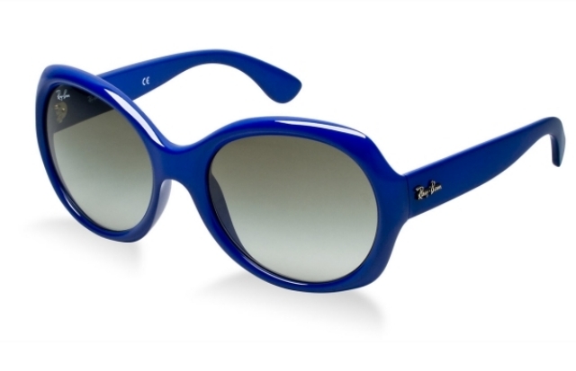 Ray-Ban-modré-dámske-okuliare-okrúhle