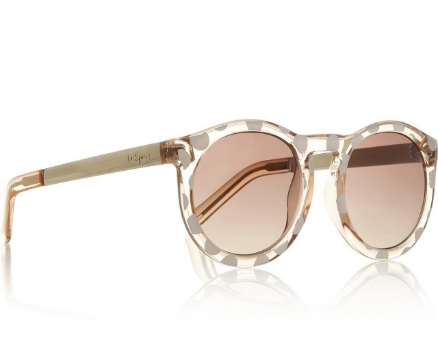 Le-Specs-okrúhle okuliare-transparentné-hnedé sklo