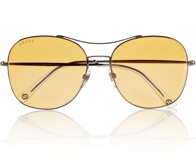 GUCCI-slnečné okuliare-kov-gstell-žltá