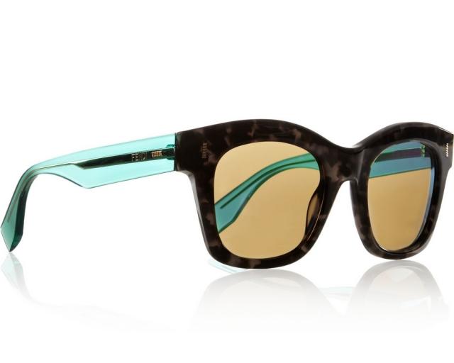 FENDI-modrá-kostice-slnečné okuliare-okuliare-móda