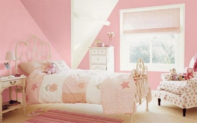 jemne ružové vintage nápady na doma do detskej izby pre dievčatá