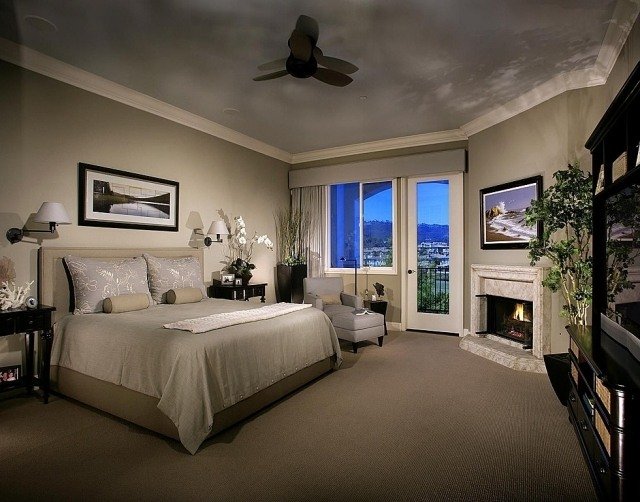 spálňa-maľba-nápady-béžová-svetlo-šedá-kombinácia