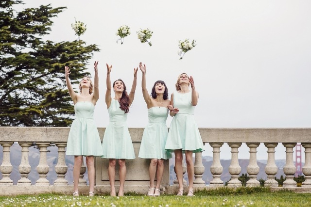 mäty zelené šaty pre družičku krátke jednoduchý model mäta-zelená-družička-šaty-krátke-jednoduché-model