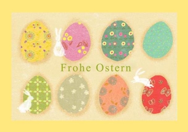 Nápady na veľkonočné karty na tlač veľkonočných vajíčok farebné