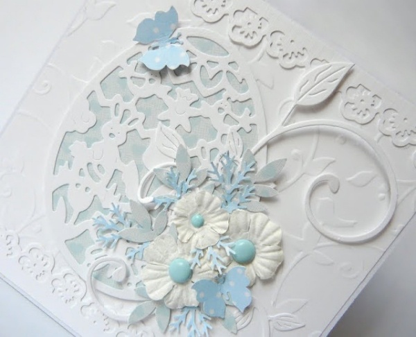 čipkované blahoželanie k Veľkej noci 2014 trendové nápady na veľkonočné pohľadnice