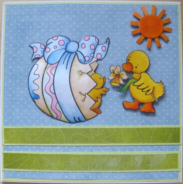 online digitálne veľkonočné karty retro kačica zadarmo