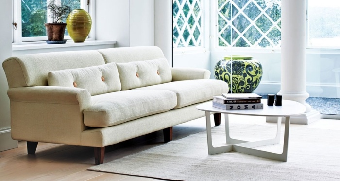 Dvojmiestna sedačka Cicero od nábytku do obývačky Erika Jørgensena Dizajnová pohovka-biely-koloniálny štýl-Erik-Jørgensen-Cicero-nábytok do obývačky