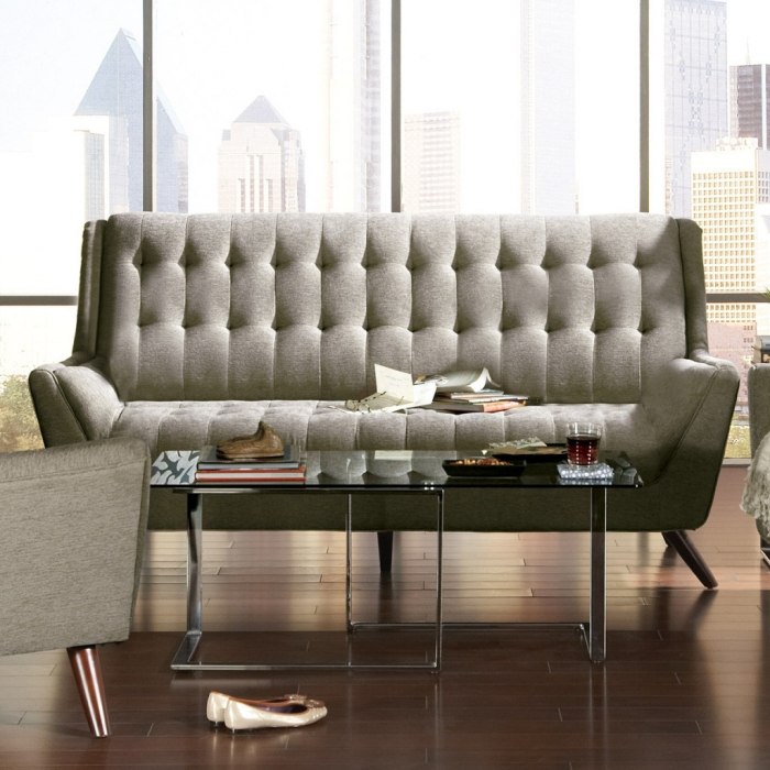 Dizajnová sedačka v retro vzhľade-sedačka Wildon Home s látkovým poťahom Dizajnérske sedacie súpravy-retro-vzhľad-Wildon-domáca pohovka-poťah z mäkkej tkaniny