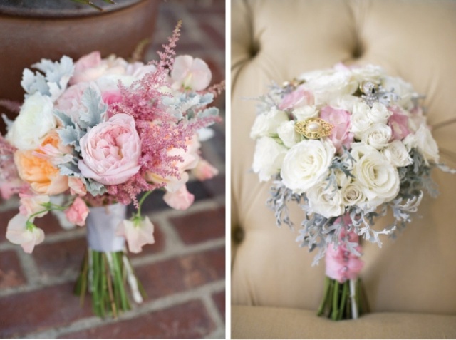 Svadobná svadobná kytica-očarujúce šperky s brošňami