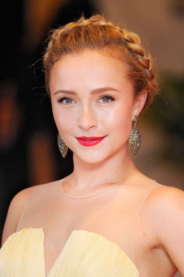 Pletené vlasy v trendovej čelenke klasickej Gretchenzopf