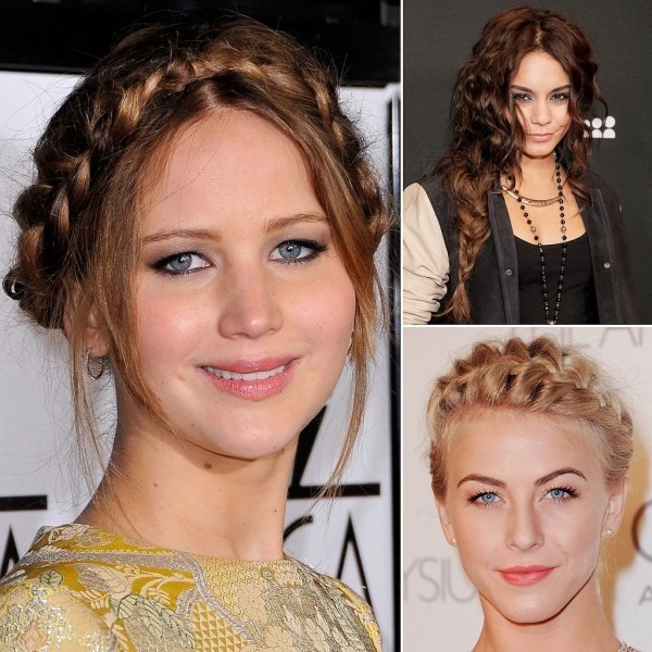 Trendový účes - zapletané vlasy - rozpustené pramene