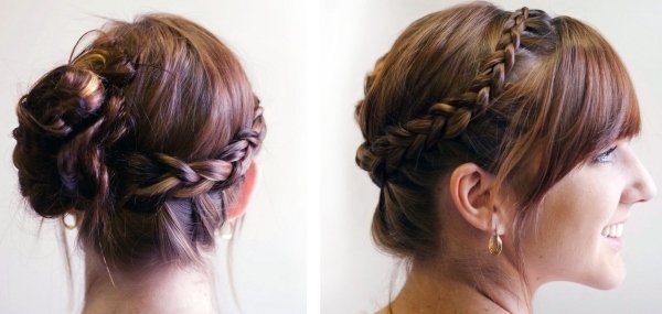 Nápady účesy leto holandský cop-strana hravo-nízky drdol