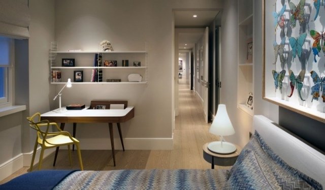 dekorácia pracovného stola do malej spálne motýľ