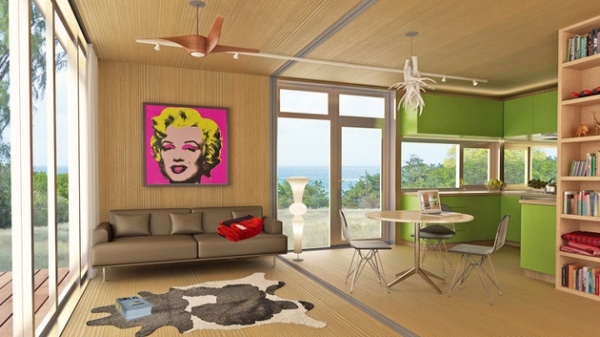 nápady popart interuer pre dizajnérske montované domy