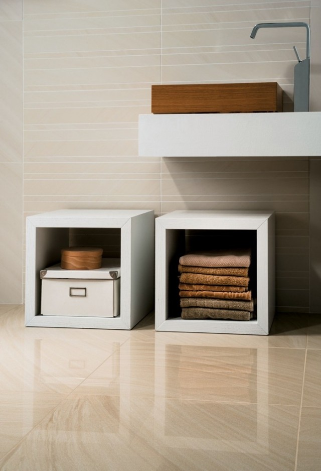 Kúpeľňová séria vápencových fatamorgánových dlaždíc kompletný dizajn kúpeľne