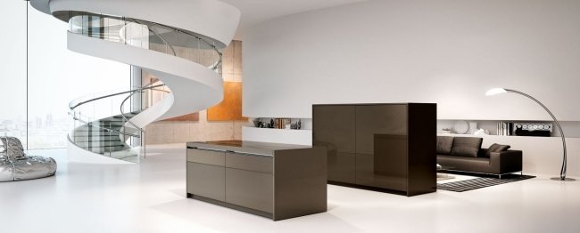 Funkčné kuchynské moduly Arca-kompaktné lesklé predné strany