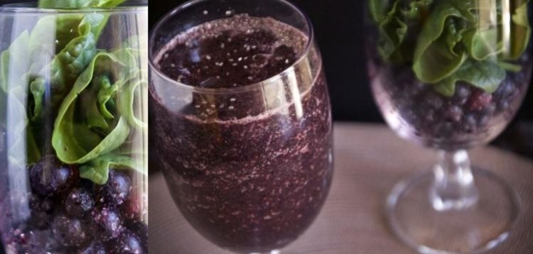 detox-recepty-smoothie-čučoriedky-špenát-chia-semienka