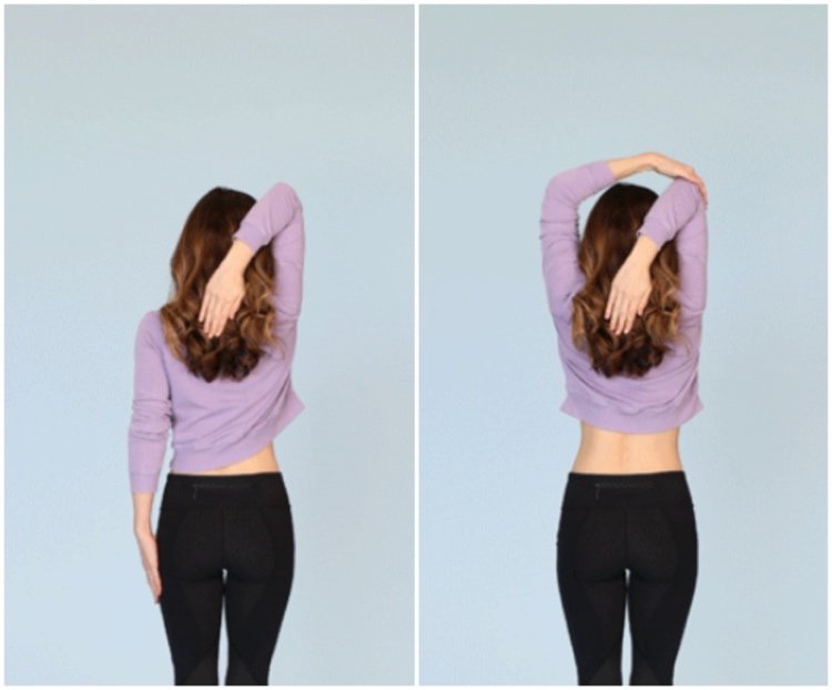 naťahovanie ramien a tricepsov pre deti