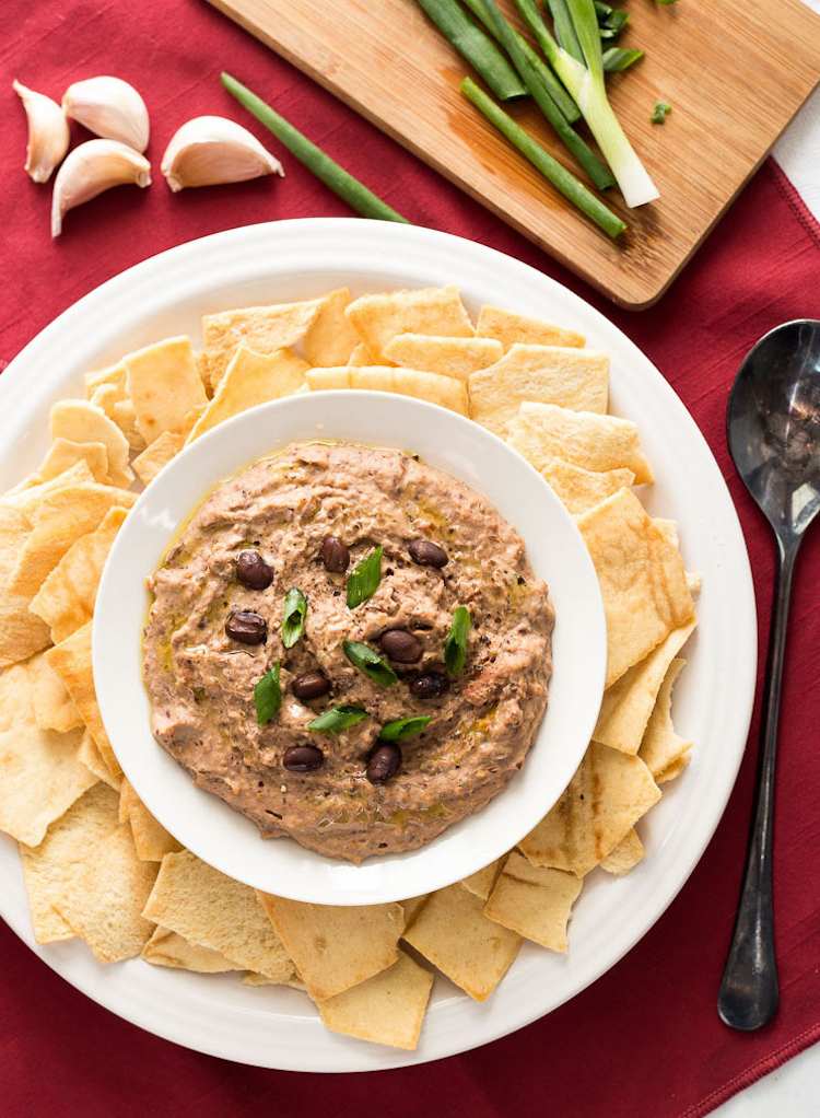 recept na fazuľový dip tortilla