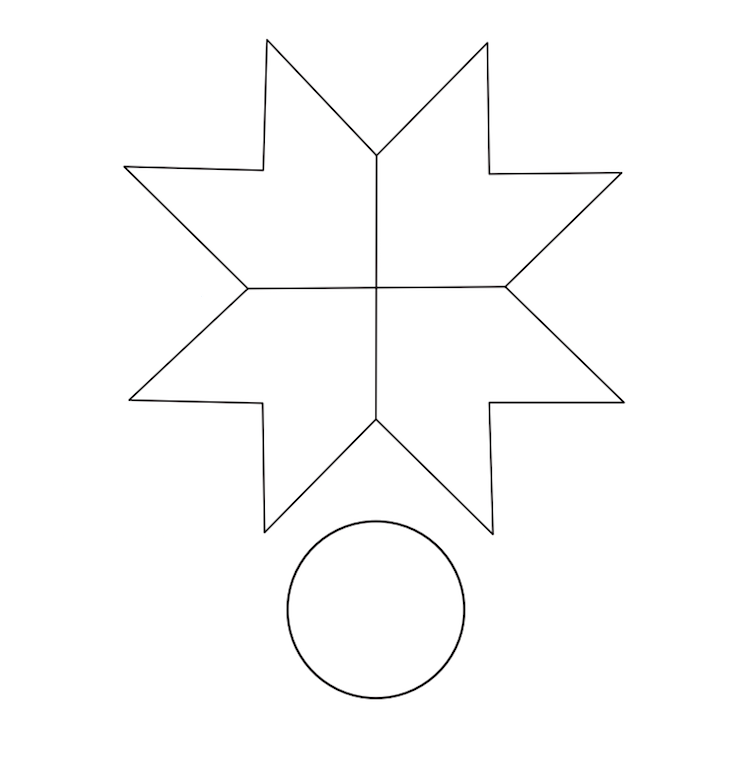 remeselné nápady-vianočné-vianočné-dekorácie-deti-vianočné-dekorácie-urob si-hviezdičku-šablónu