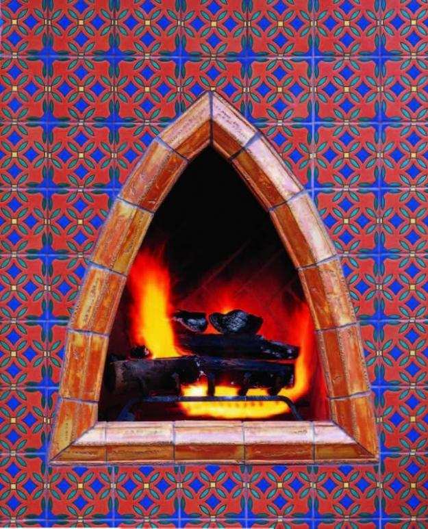 vonkajší krb v maurskom štýle Nápady na vonkajší krb v maurskom štýle dlaždíc