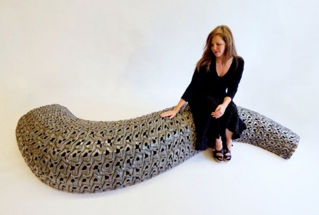 lavica dizajn betónový nábytok slimák rael san fratello architekti návrh lavice nábytok slimák rael san fratello architekti