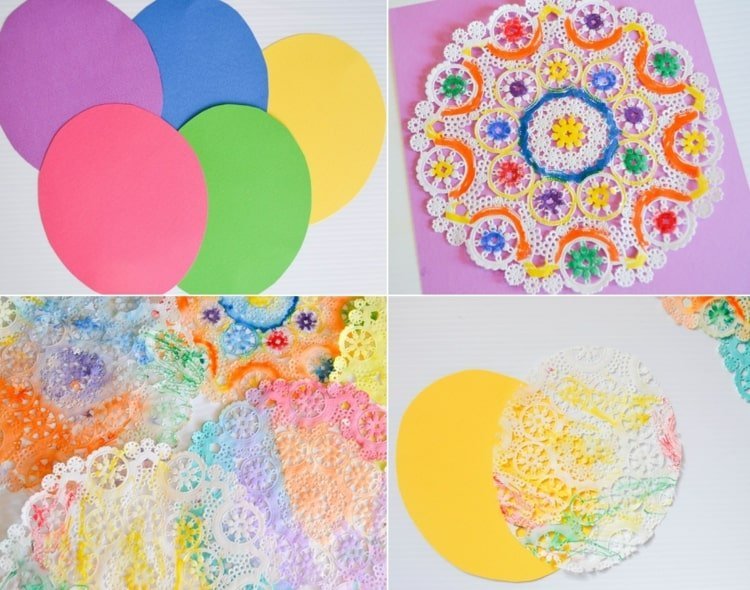 Vystrihnite vajíčka z farebného papiera a vymaľujte s deťmi vrch torty