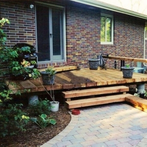 nápady na renováciu drevenej terasy vopred drevenú plošinu