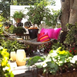 nápady na renováciu hojdacej siete pre drevené paluby