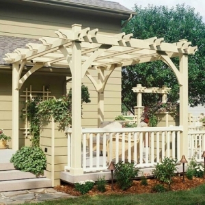 nápady na renováciu drevenej terasy dodatočne na pergolu