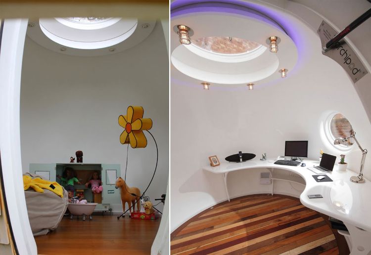 mini domy obytný dom malý dom mobilný byt malý formát lesná chata drevená chata archipod podzook okrúhly ovál