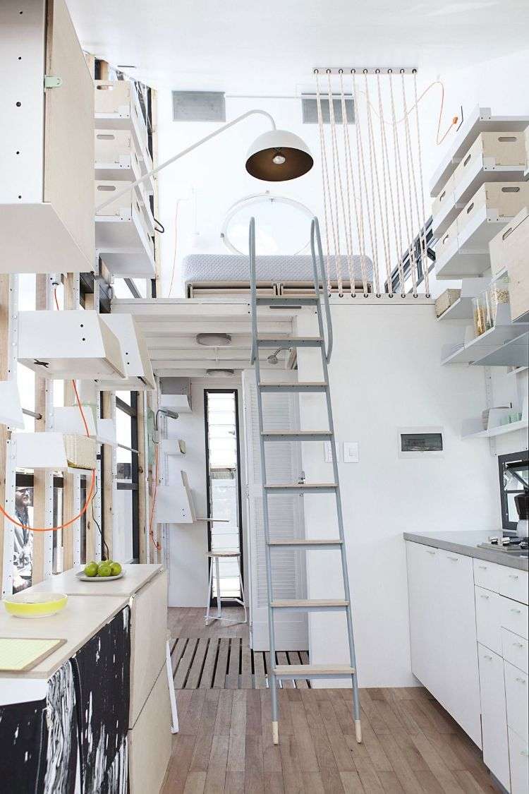 mini domy obytný dom malý dom mobilný byt maloformátová lesná chata zrub lesný dom idladla funkčná kuchyňa