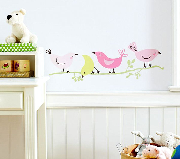 zábavný dizajn detskej izby-ružové-vtáky funny-baby-room-design-pink-birds