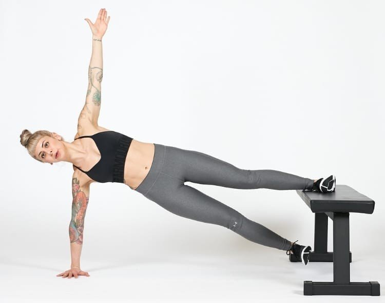 Varianta s bočnou doskou pre pokročilých používateľov na lavičke