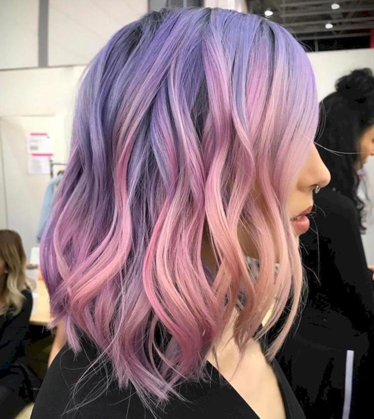 Myšlienky hairstyling trendy farba vlasov pastel