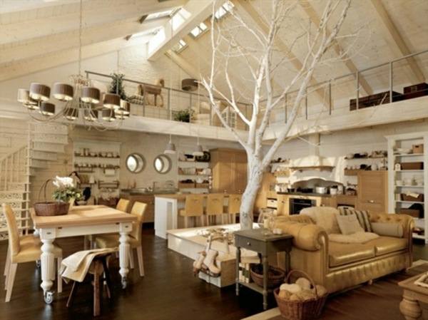 kuchyňa v rustikálnom svetle