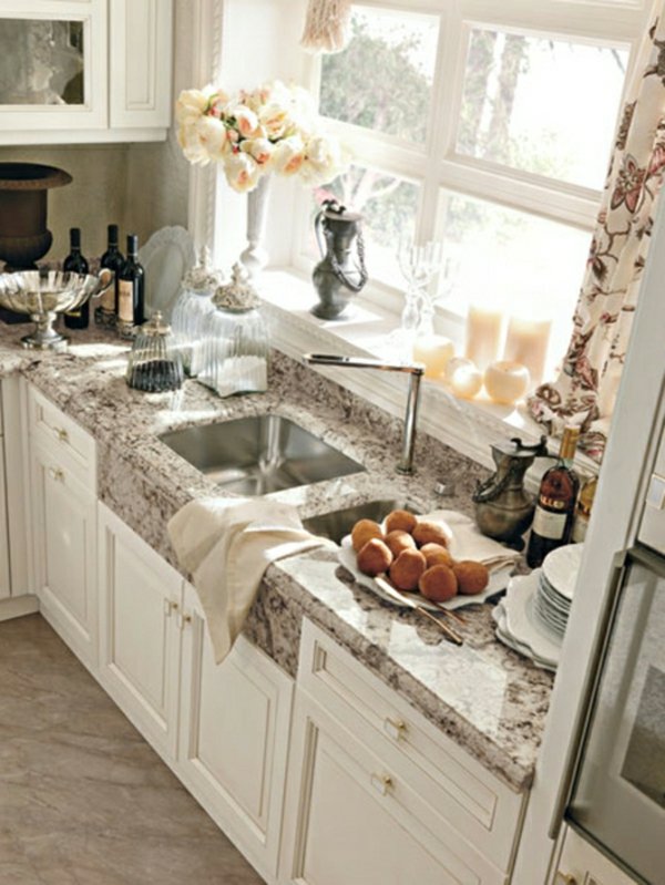 Mramorový kuchynský drez