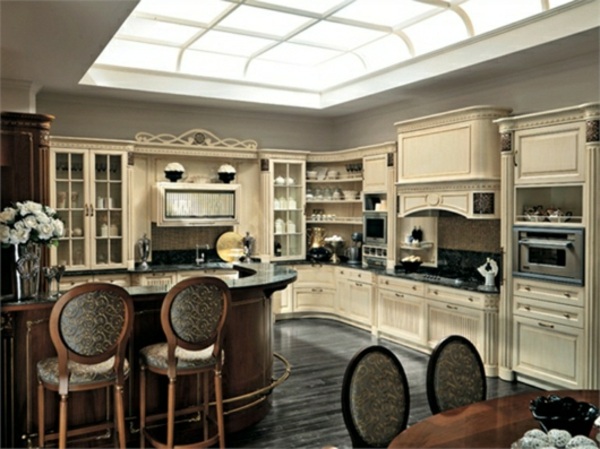 kuchynské linky v klasickom barokovom štýle