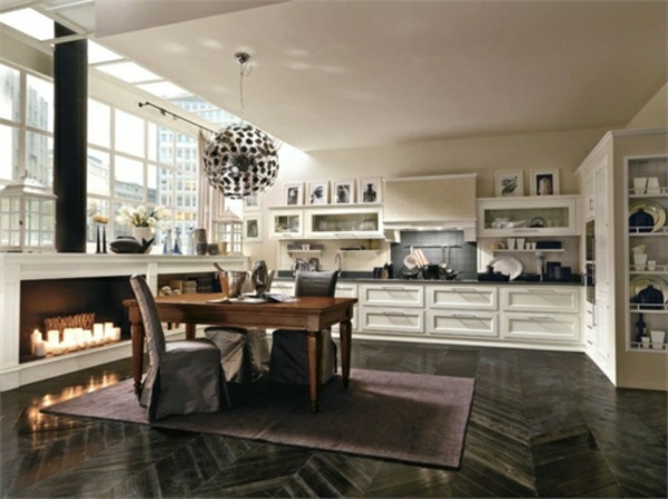 klasický kuchynský krb