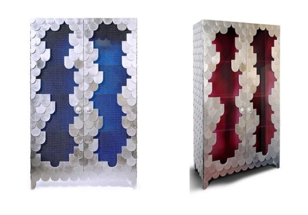 Dizajn skrine vpredu podobný modernému prevedeniu-Boca do Lobo Dizajn knižnice vpredu v mierke pripomínajúci vysokokvalitný povrch-Boca do Lobo