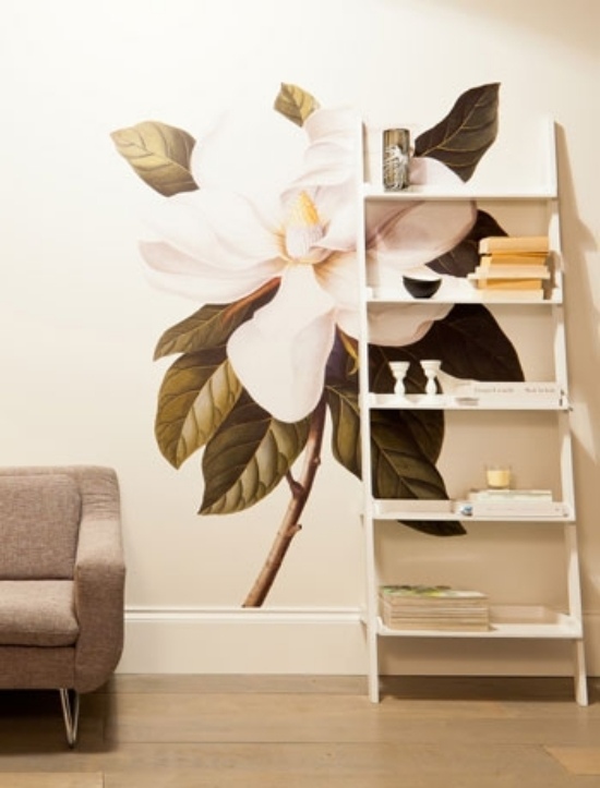 nápady na dizajn steny v obývacej izbe neutrálne nuansy