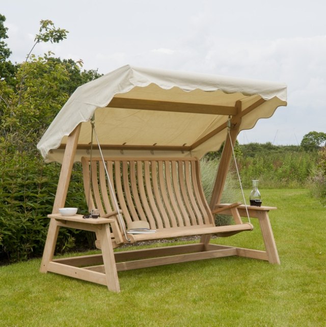 záhrada z teakového hollywoodskeho hojdačky Alexander Rose Roble