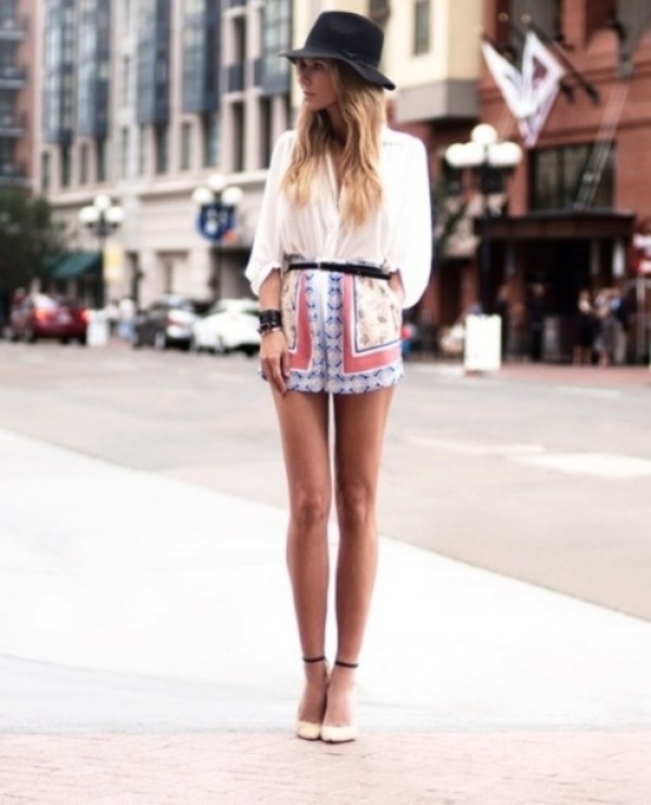 Ulice si podmaní aj etno dizajn v oblečení šortky v štýle etno-klobúk-móda-šortky