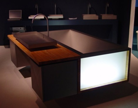 oceľová umývadlová vaňová kombinácia Meeus