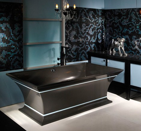 Vaňa Intarcia Podstavec čierna vírivá vaňa MTI