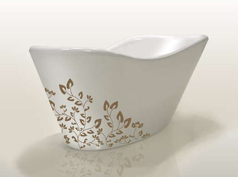 Kolekcia vaní Nina prispôsobiteľné dekorácie kvetov