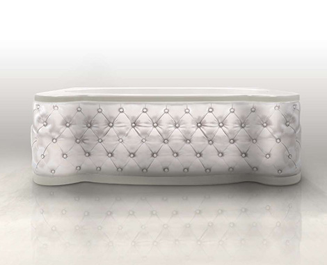 vaňa prešívané čalúnenie biela Gruppo Treesse