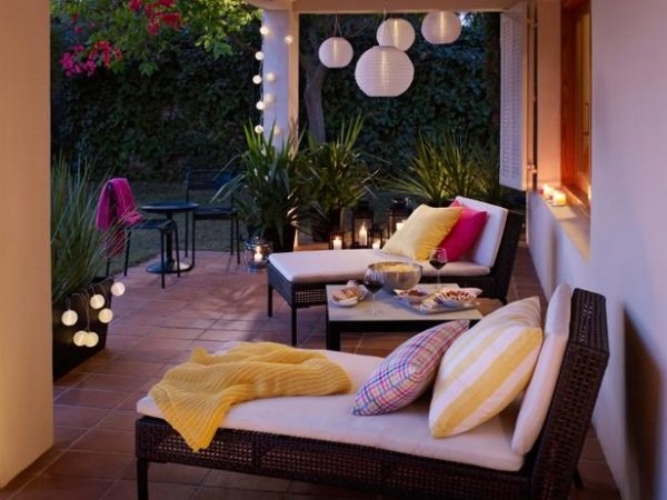 nápady na záhradný nábytok z relaxačnej verandy ikea