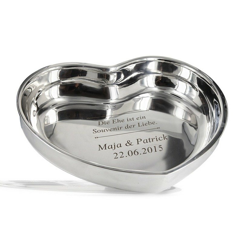 Darujte kolegom alebo priateľom postriebrenú misku na mieru Rozlúčkové darčeky pre kolegov podnosová misa postriebrené gravírovanie jednotlivo