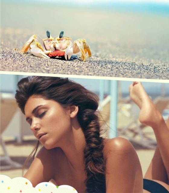 skrútené a ležérne prepojené vlasy